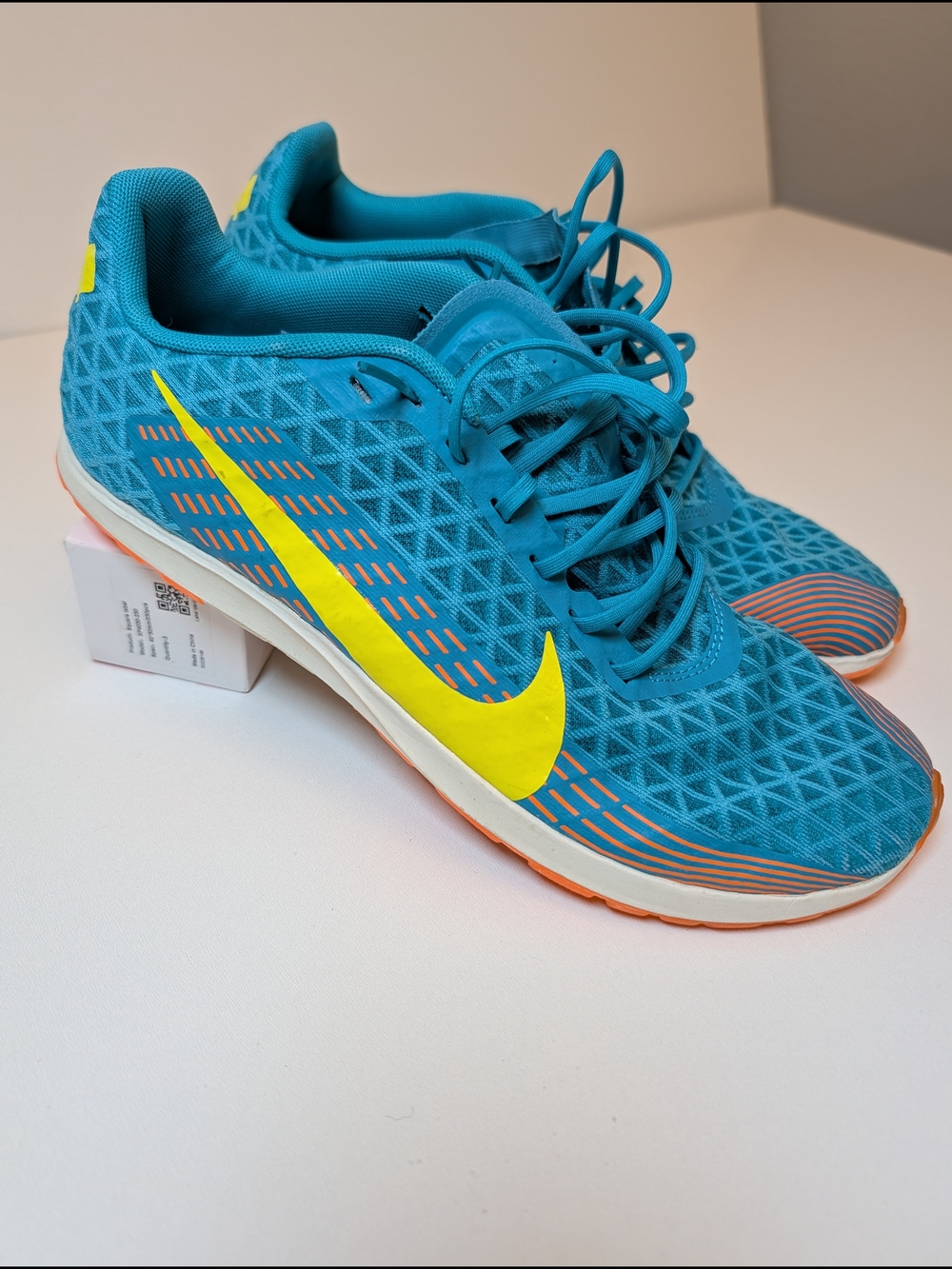 Nike Spikes Teal Running Shoes 10.5